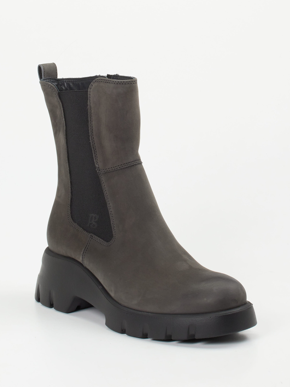 Paul Green – Stiefeletten aus Nubukleder grau