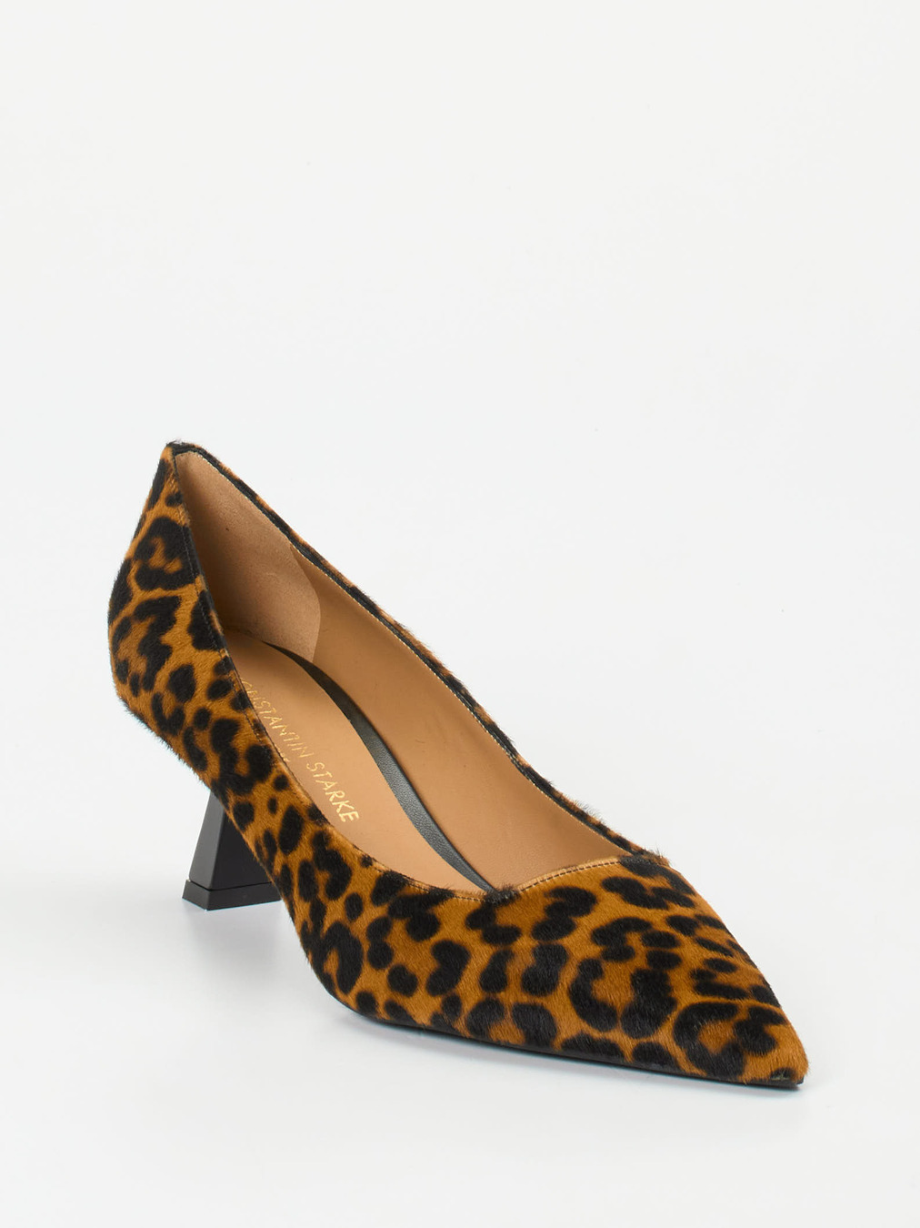 Konstantin Starke – Pumps aus Fell mit Leopardenmuster