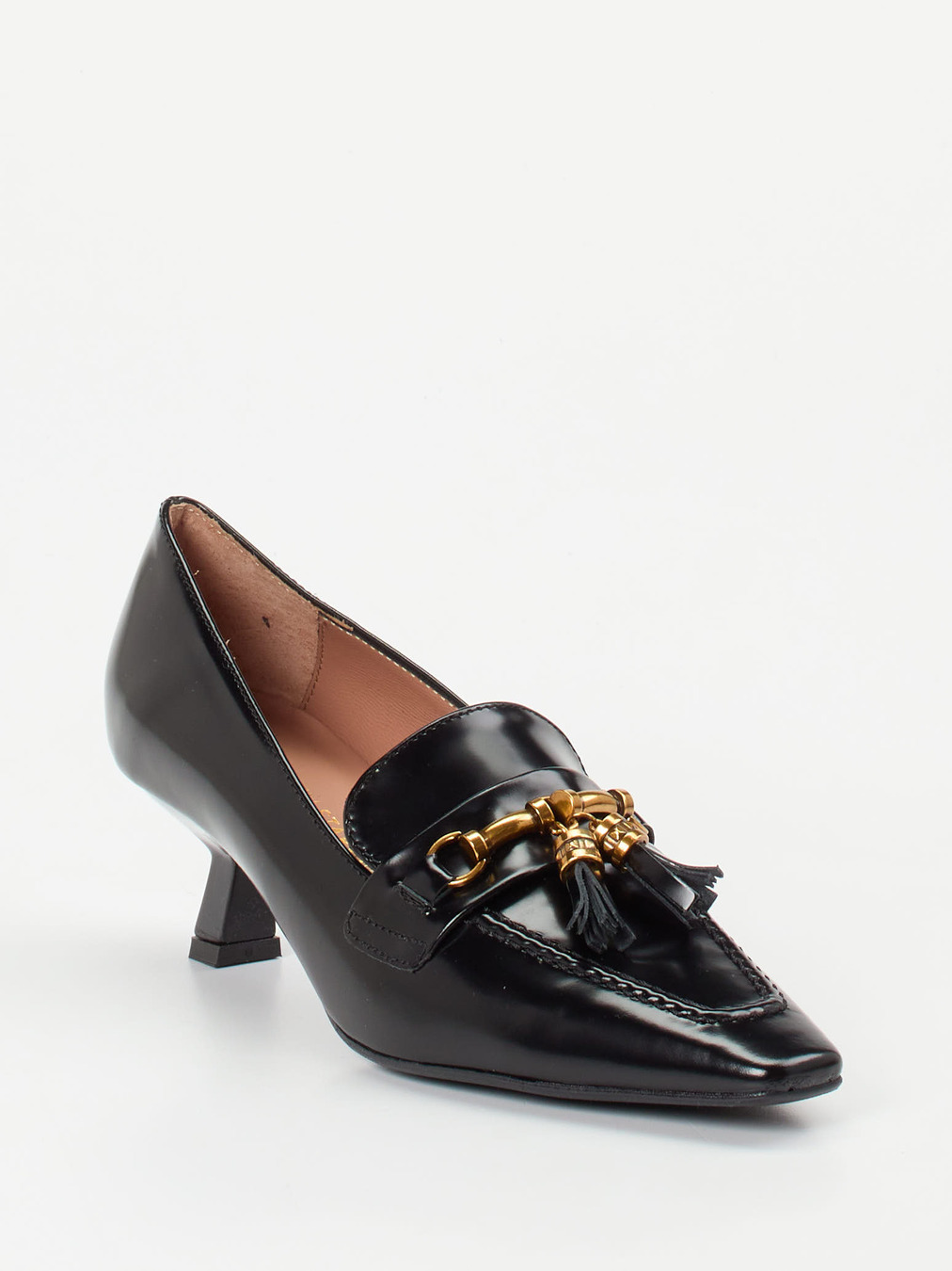 Konstantin Starke – Pumps aus Hochglanzleder schwarz