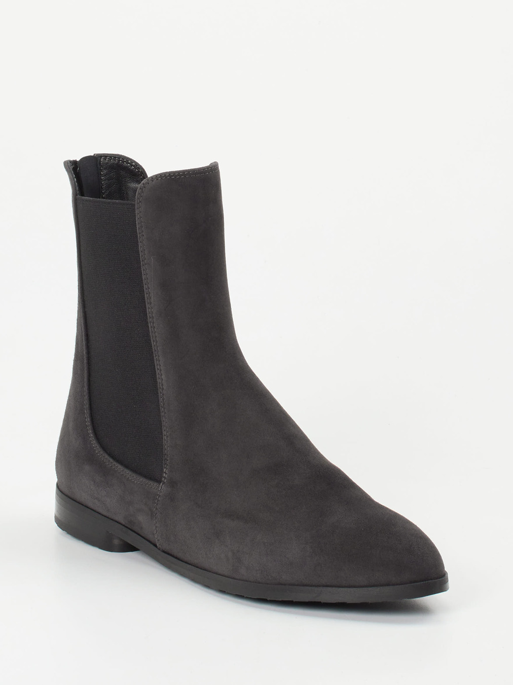 Truman's – Chelsea Boots aus Veloursleder grau