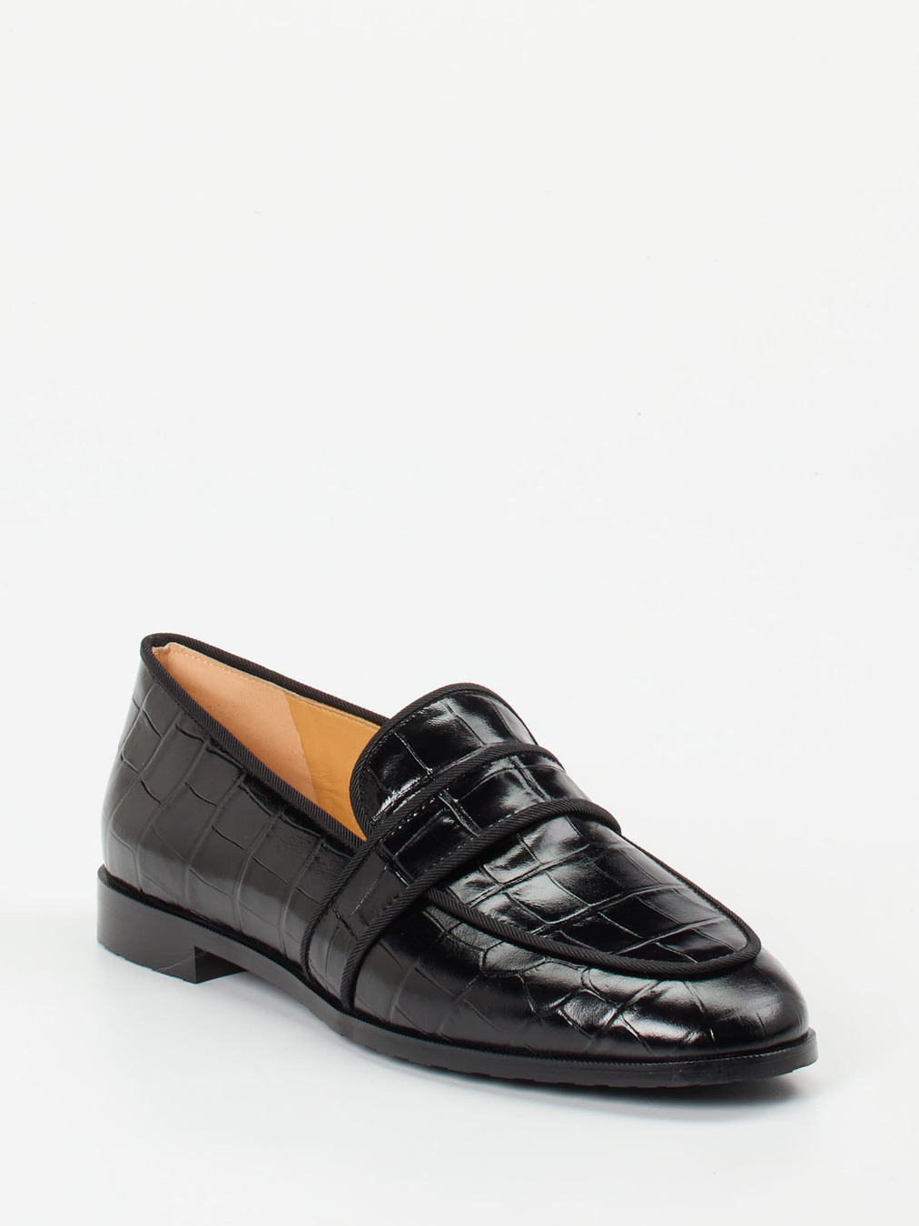 Truman's – Loafer aus geprägtem Leder Schwarz