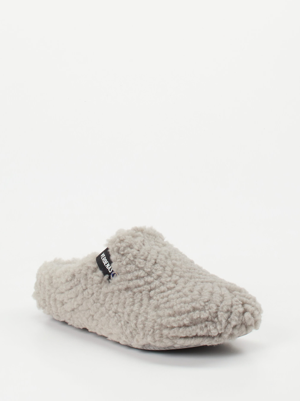 Verbenas – Pantoffeln aus Textil in Hellgrau