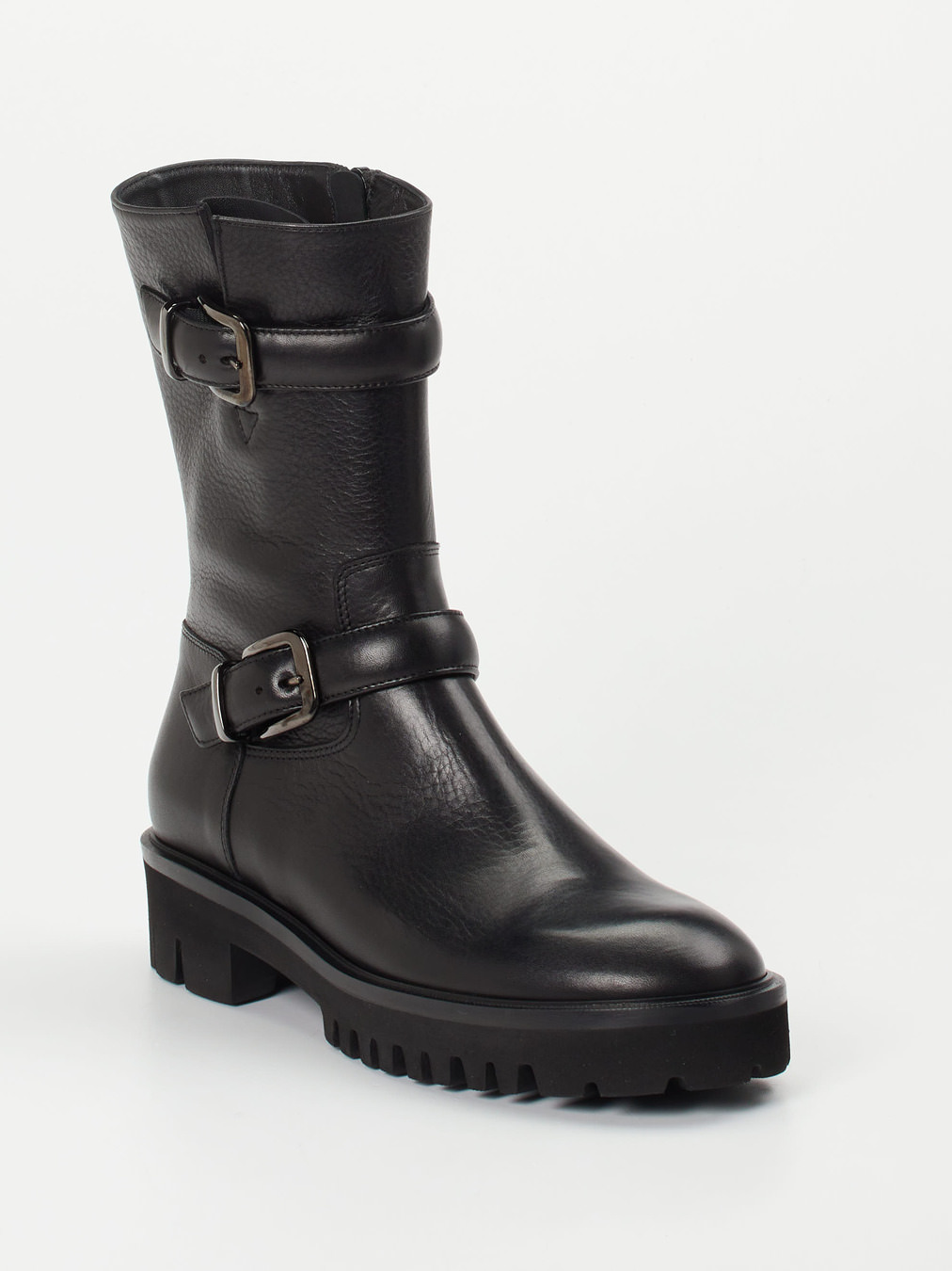 Truman's – Biker-Stiefelette aus Kalbleder schwarz
