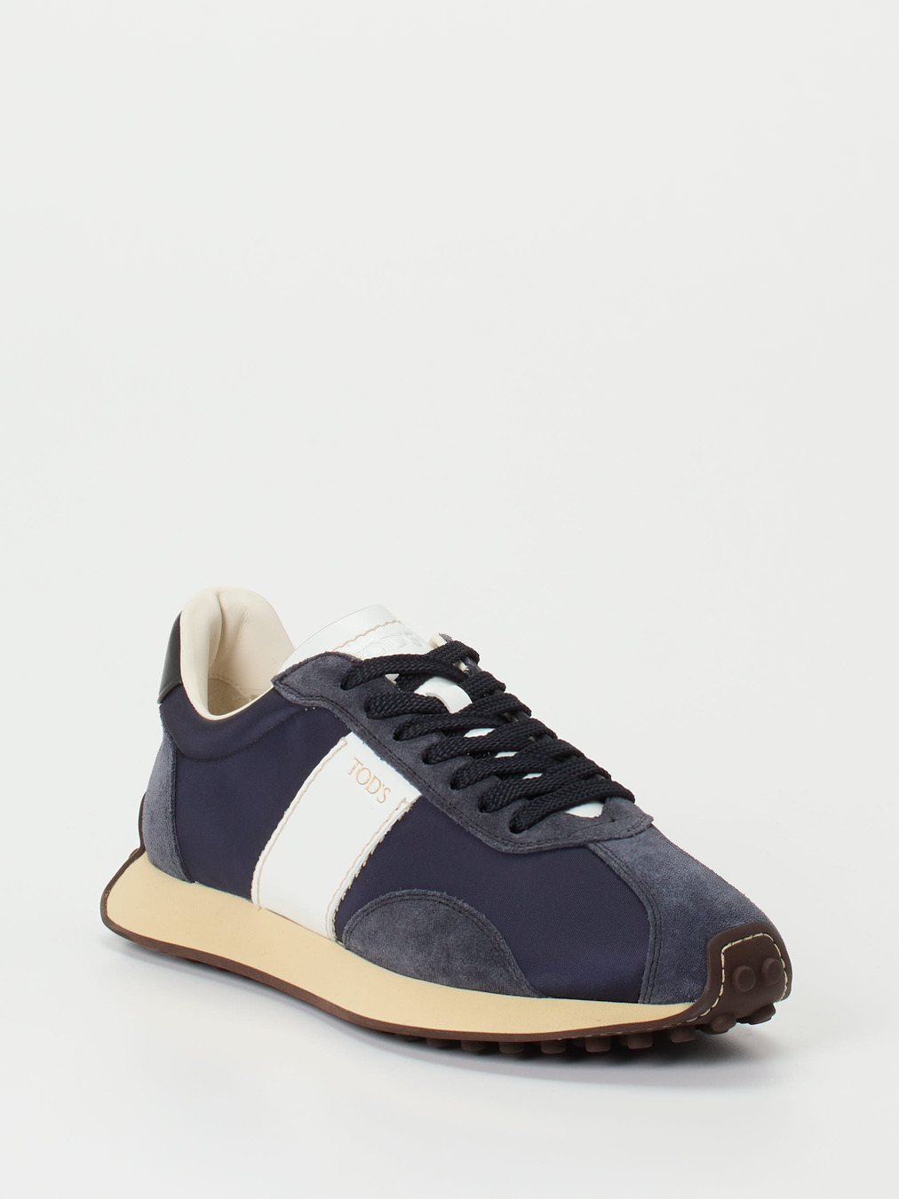 Tod's – Sneaker aus Veloursleder und Nylon dunkelblau