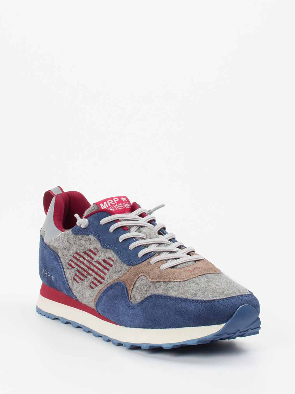 New Balance – Sneaker aus Velour/Textil in Grau