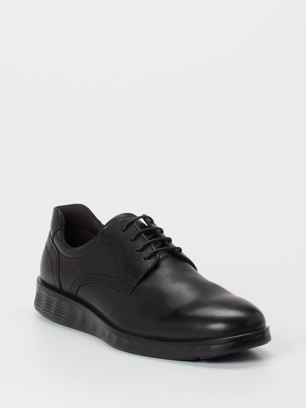 Ecco – Derby-Schnürschuh aus Leder Schwarz