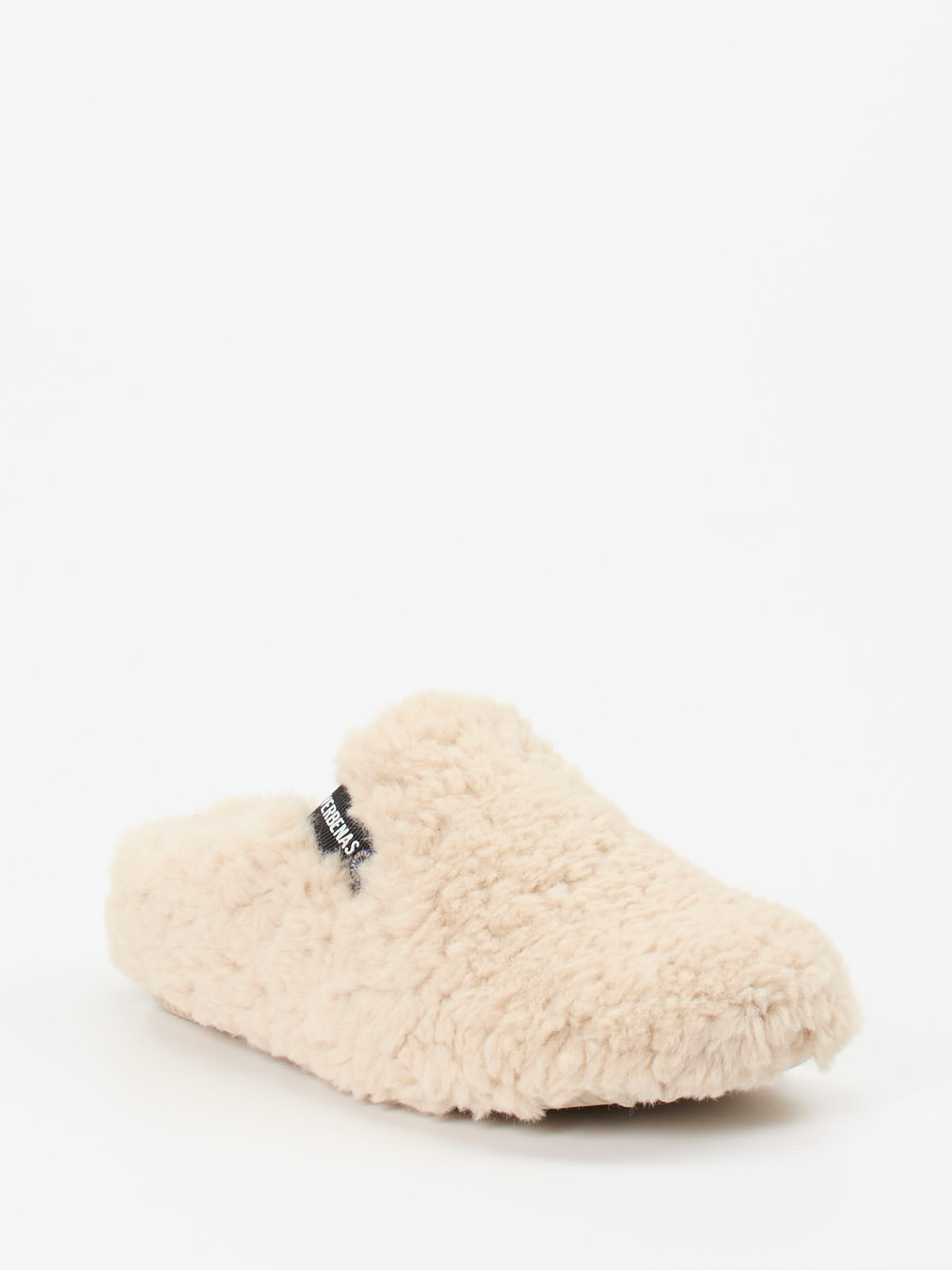 Verbenas – Pantoffeln aus Textil in Cremebeige