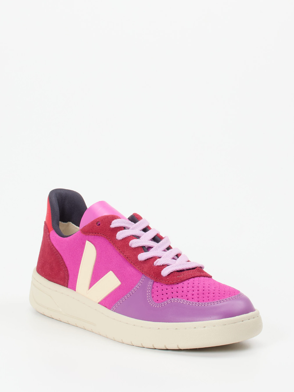 VEJA – Sneaker aus Textil und Veloursleder Fuchsia