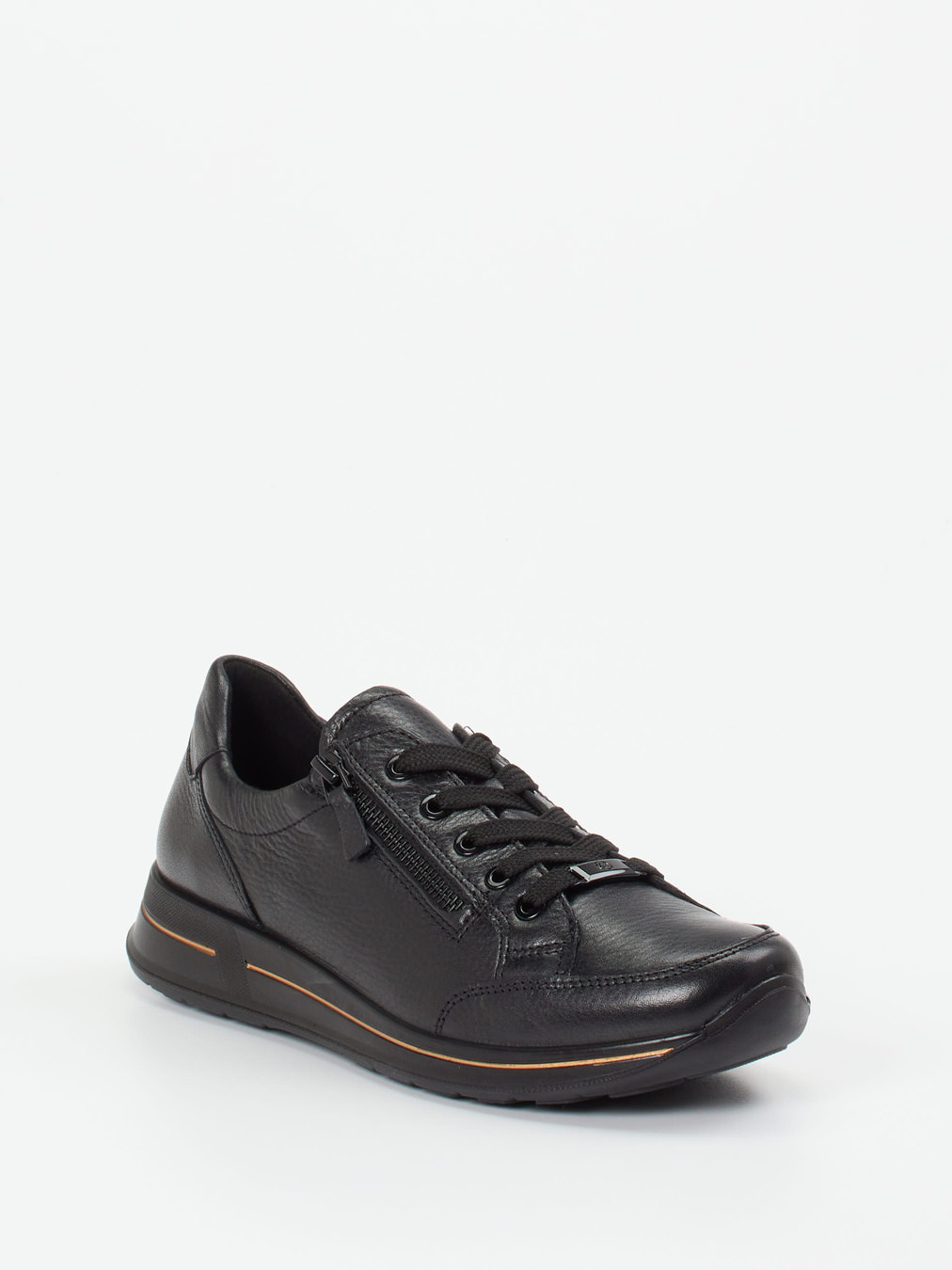 Ara – Komfort-Sneaker aus Kalbleder schwarz