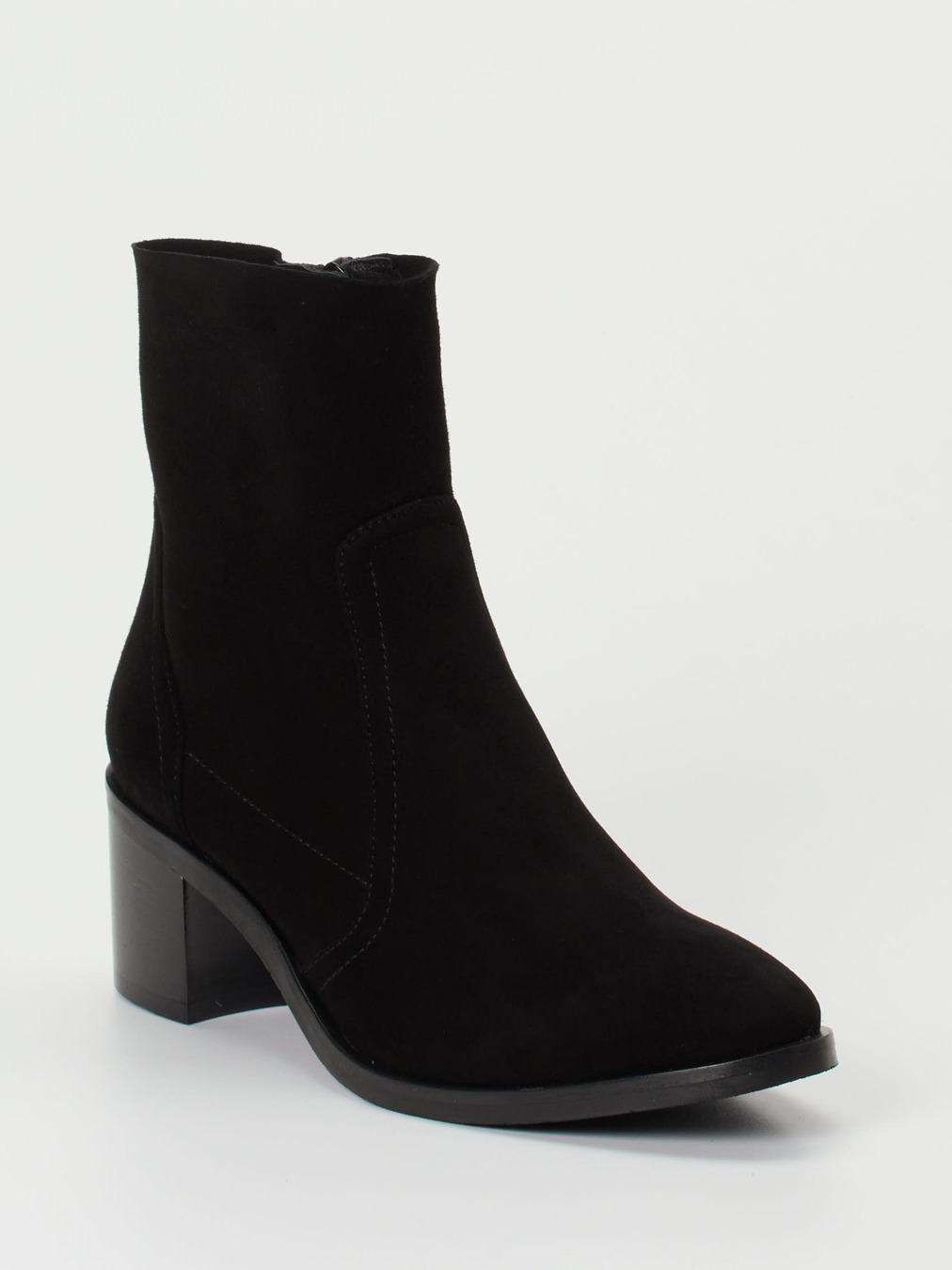 Donna Carolina – Stiefeletten aus Veloursleder schwarz
