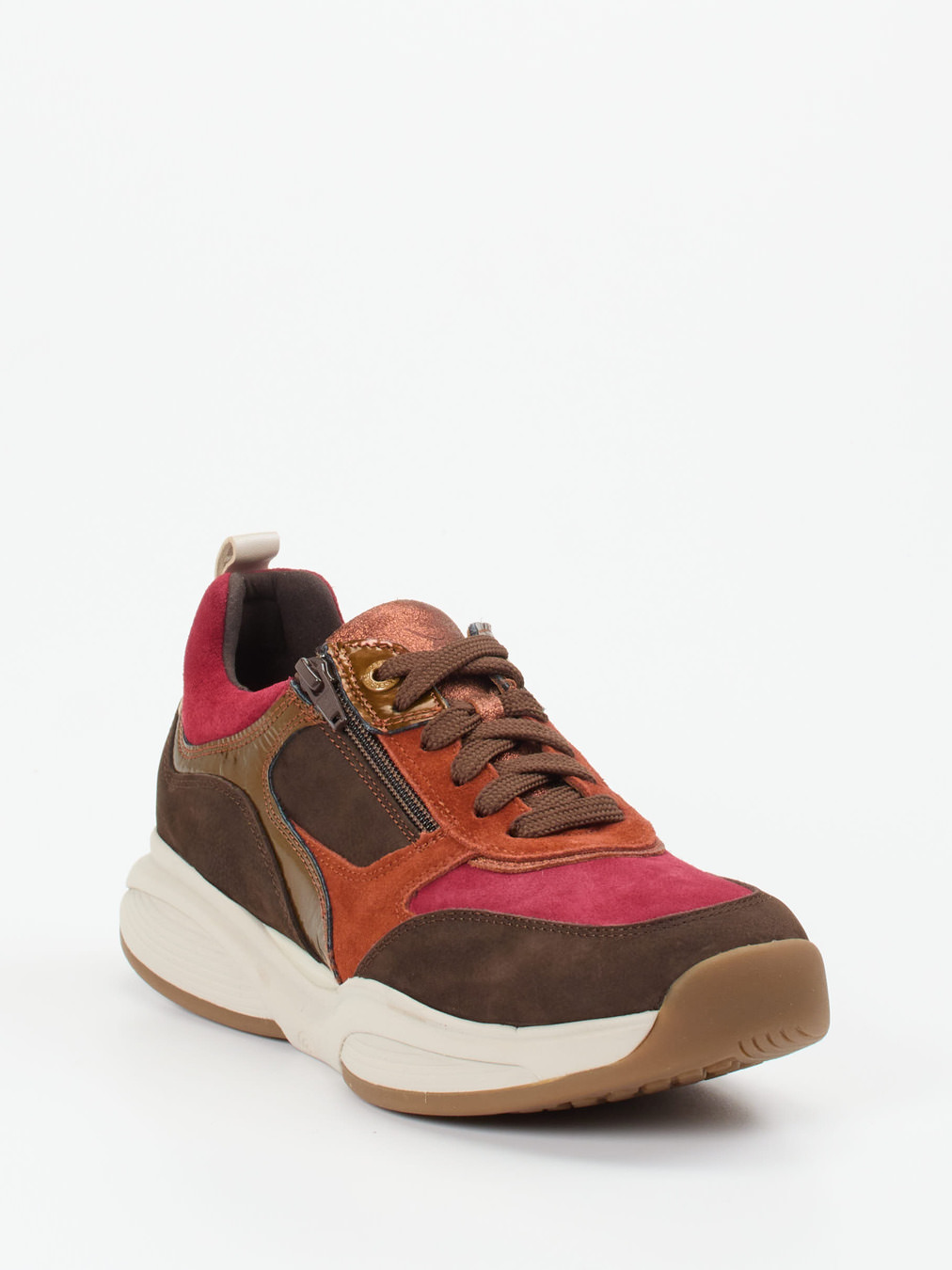 Xsensible – Chunky Sneaker aus Veloursleder multicolor