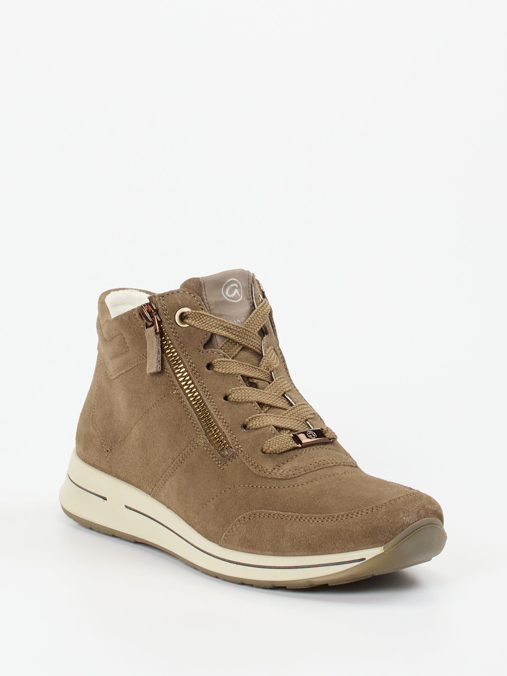 Ara – High-Top Sneaker aus Veloursleder braun