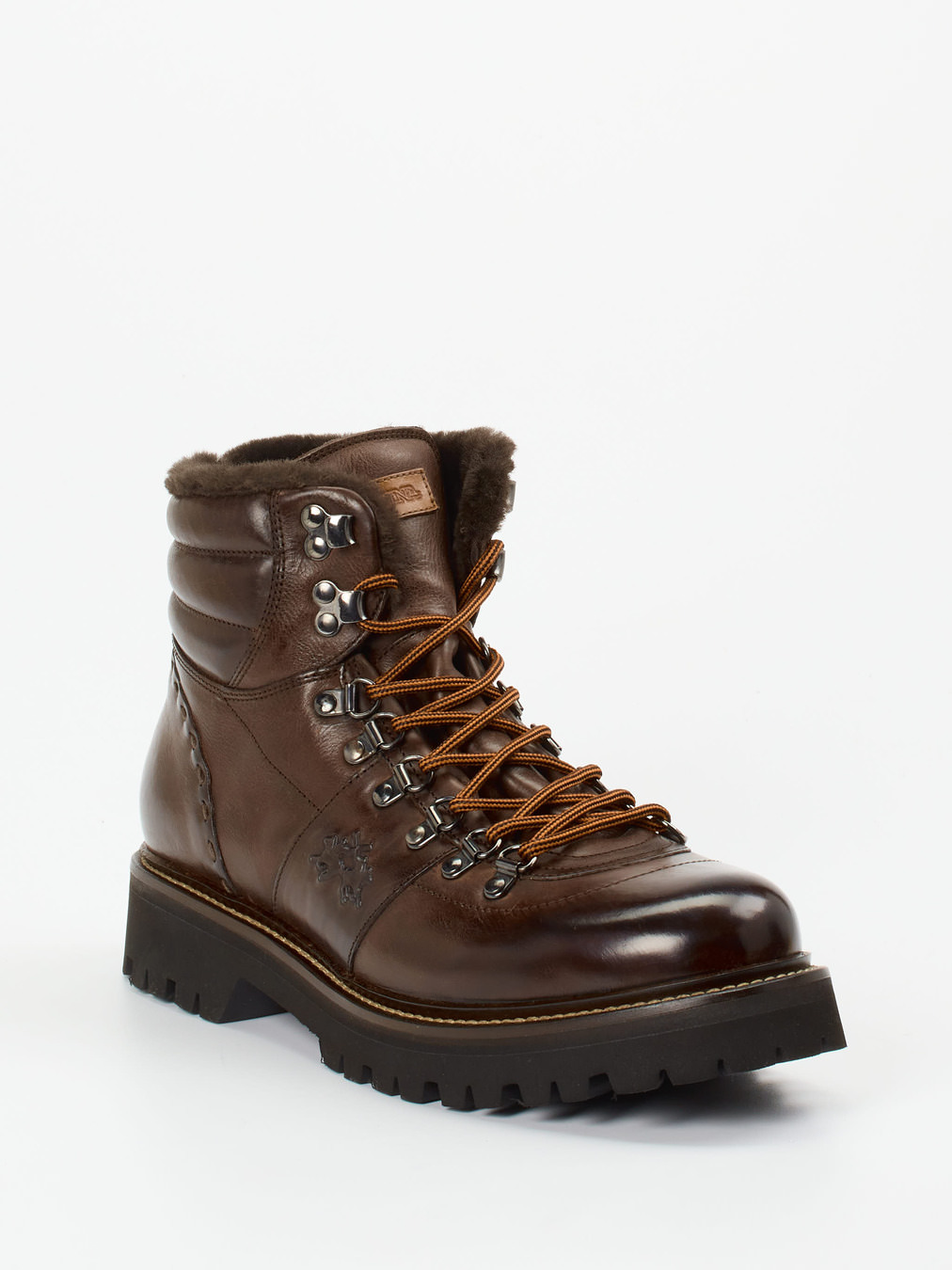 La Martina – Wanderboots aus Kalbleder Dunkelbraun