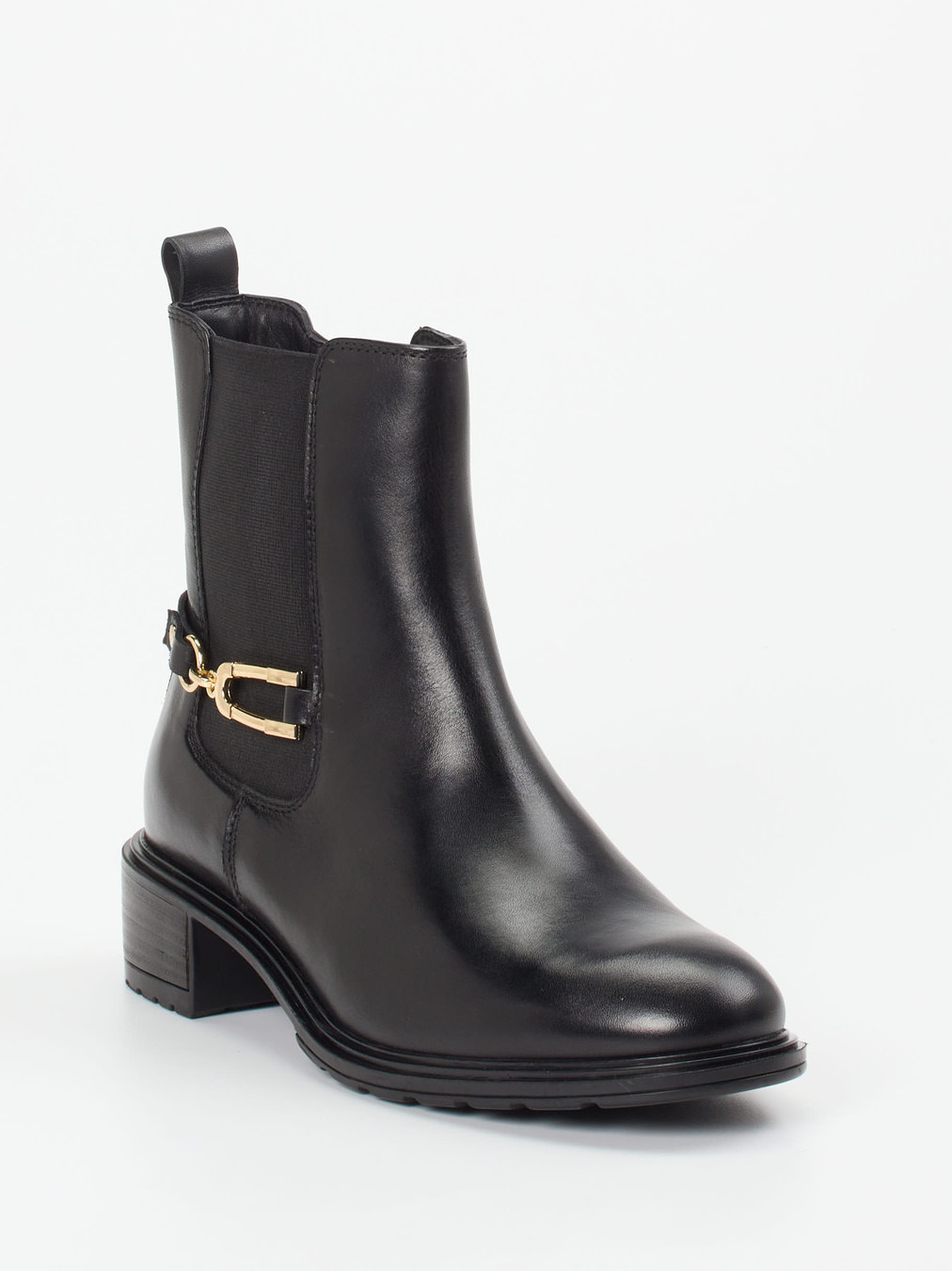 Ara – Chelsea-Stiefelette aus Kalbleder Schwarz