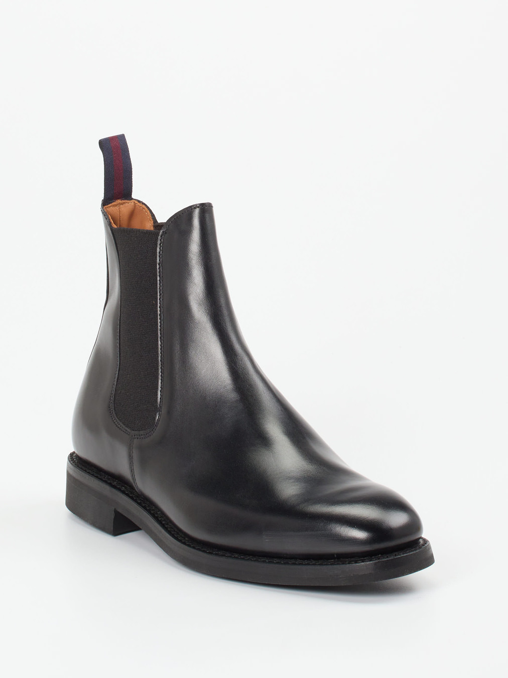 Sanders and Sanders – Chelsea Boots aus Kalbleder schwarz
