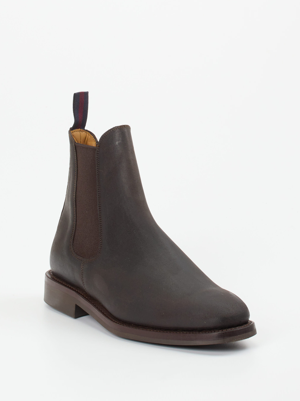 Sanders And Sanders – Chelsea Boots aus Veloursleder braun