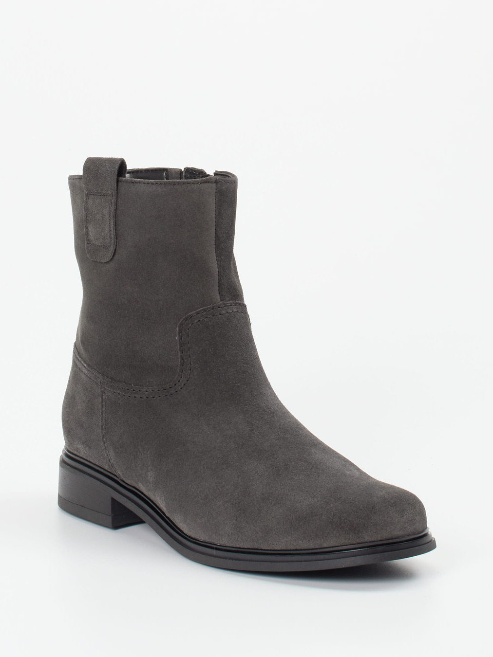 Gabor Comfort – Stiefelette aus Veloursleder Grau