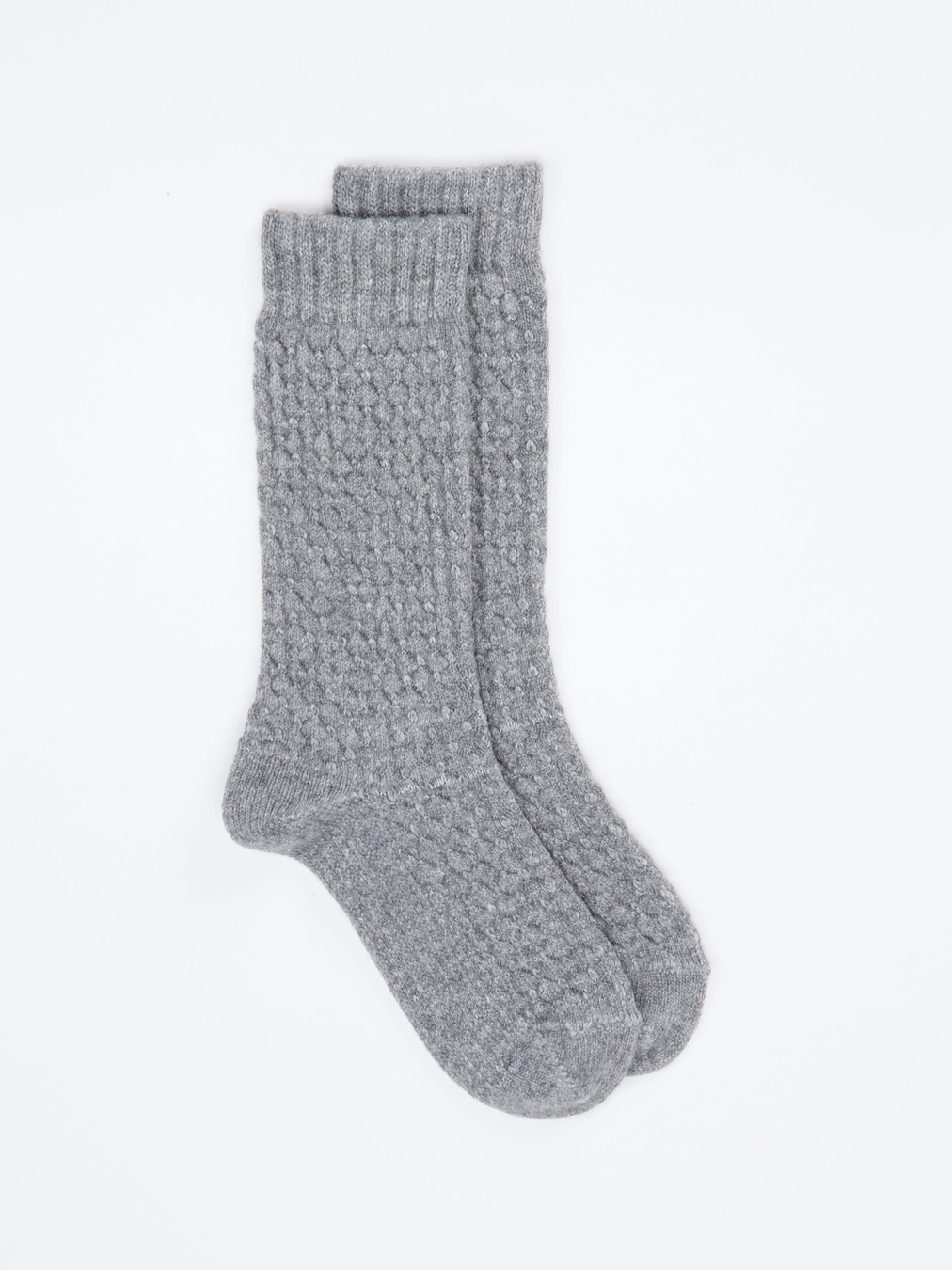 Burlington – Kuschelsocken aus Wolle in Grau