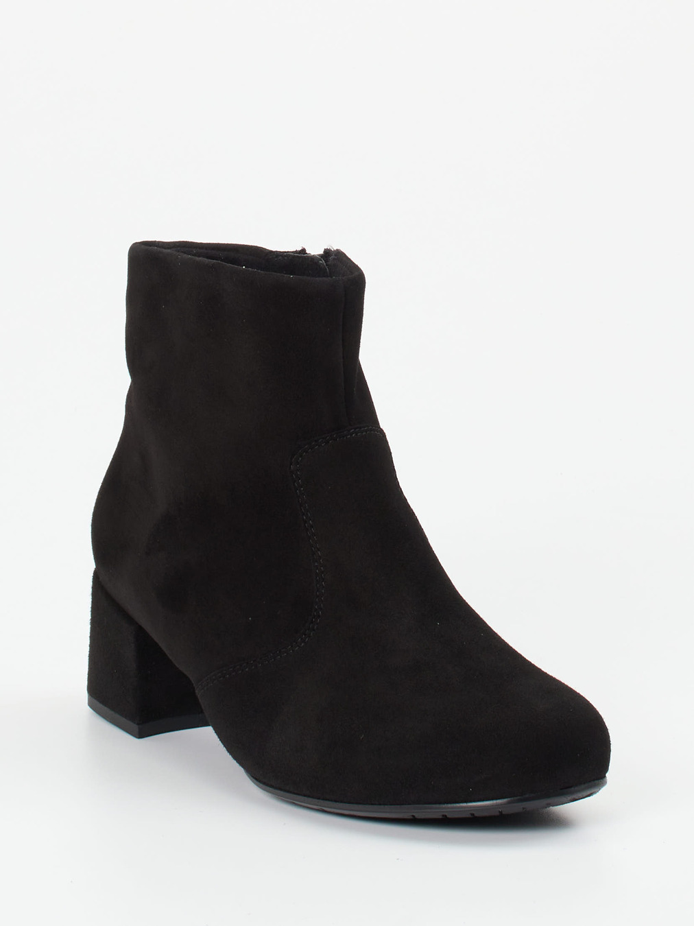 Semler – Stiefelette aus Veloursleder Schwarz