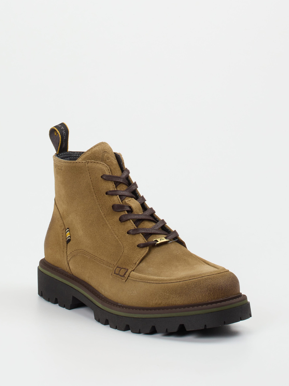 Ambitious – Schnürboots aus Veloursleder sandbraun