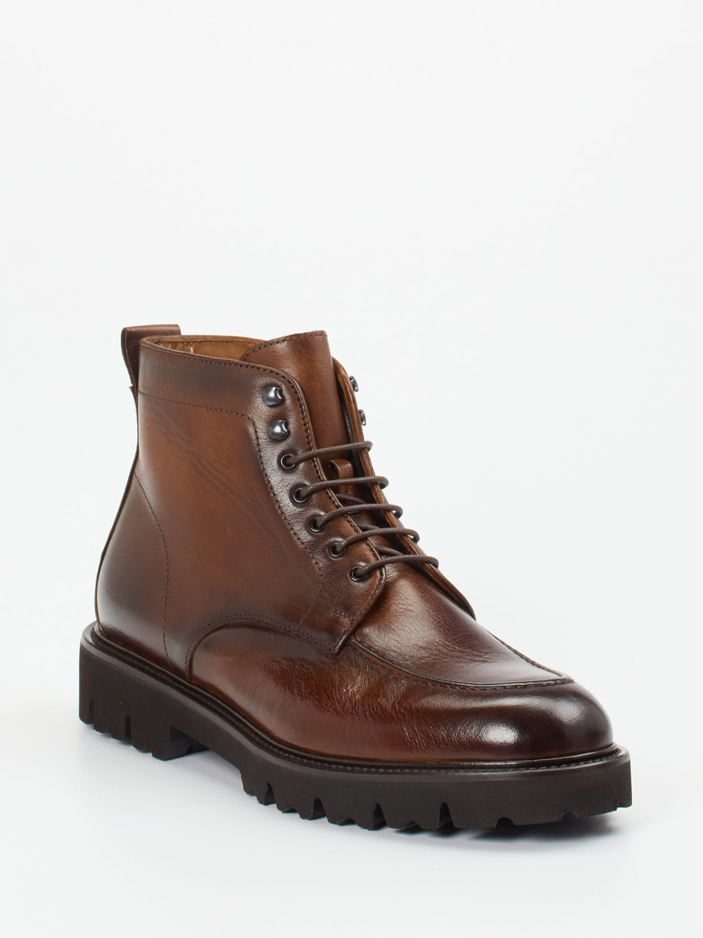 Konstantin Starke – Schnürboots aus Büffelleder Braun