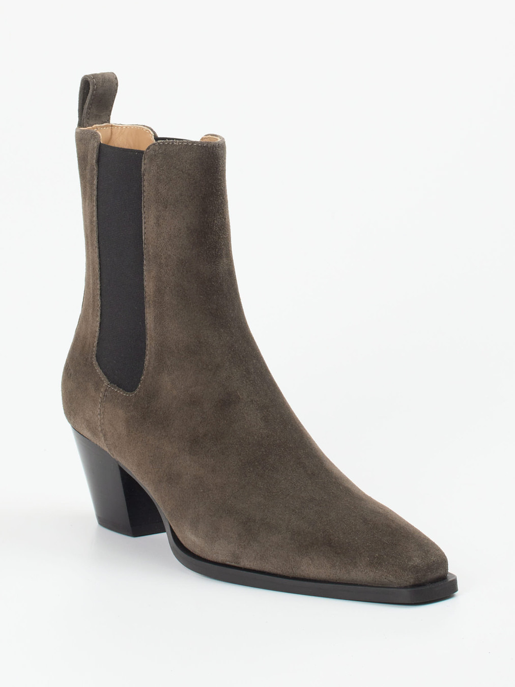 Copenhagen – Chelsea Boots aus Veloursleder grau