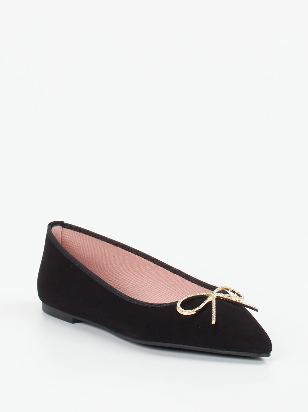 Pretty Ballerinas – Ballerinas aus Veloursleder Schwarz