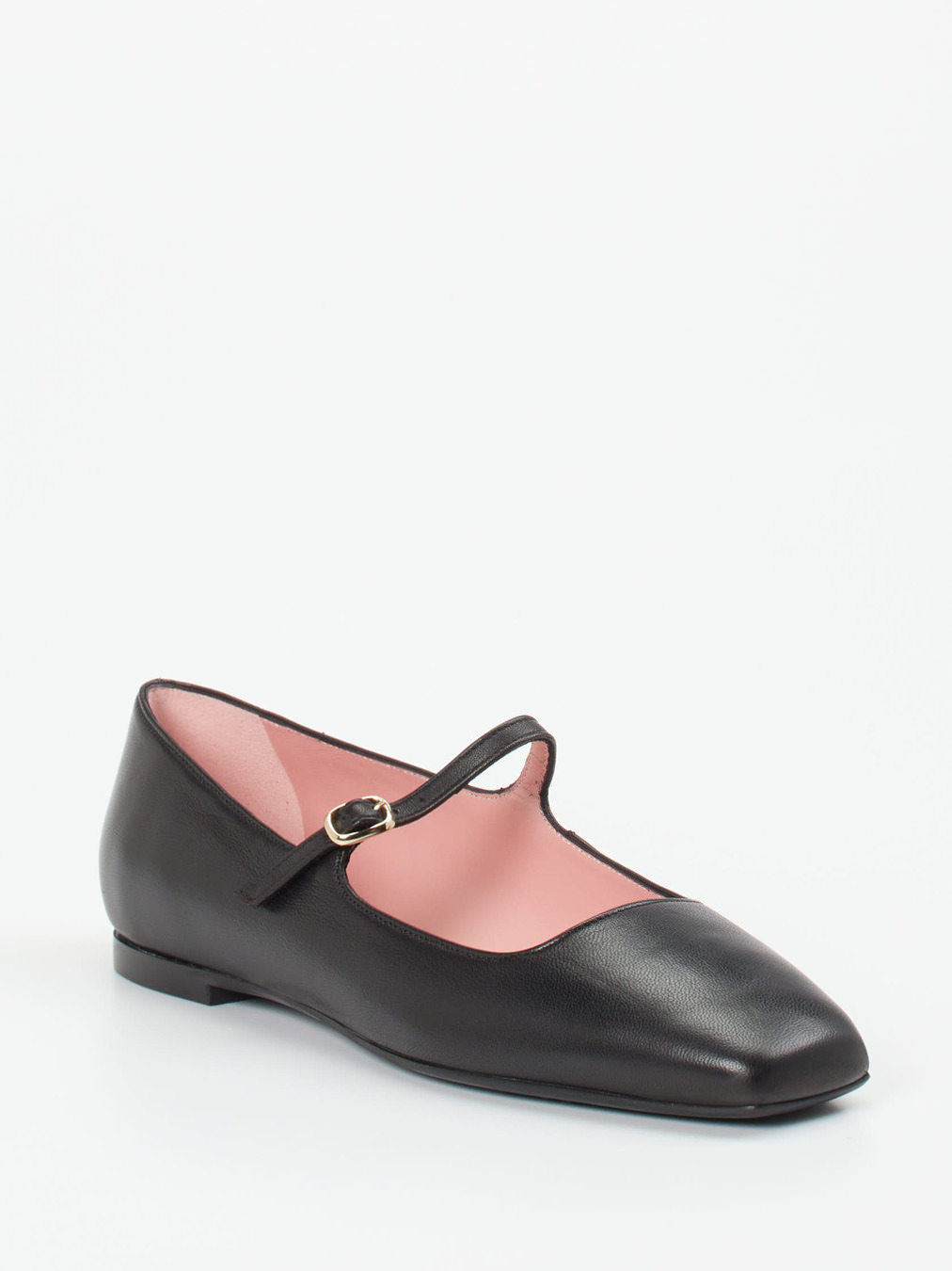 Pretty Ballerinas – Mary Janes aus Kalbleder Schwarz