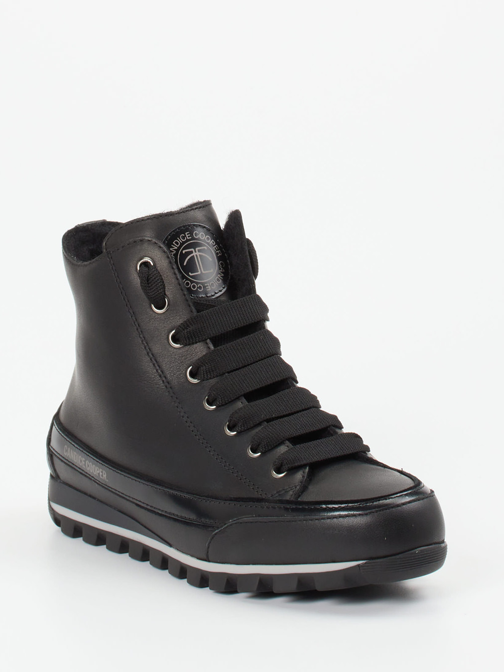 Candice Cooper – Schnürboots aus Kalbleder schwarz