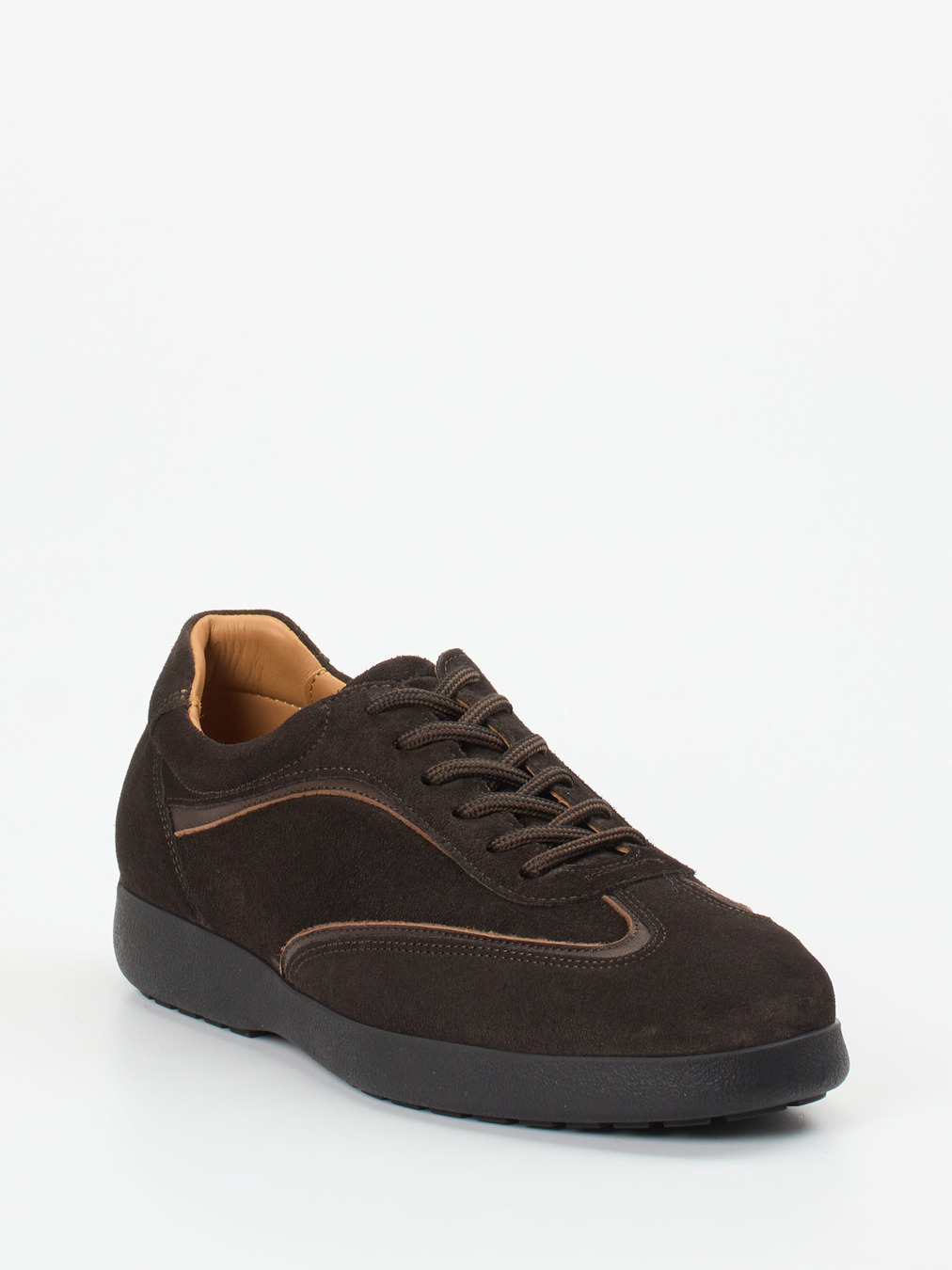 Konstantin Starke – Sneaker aus Veloursleder Dunkelbraun