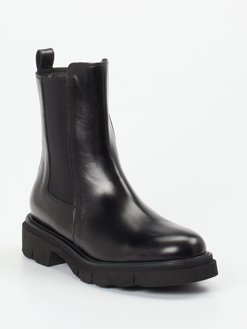 Mannori – Chelsea Boots aus Kalbleder schwarz