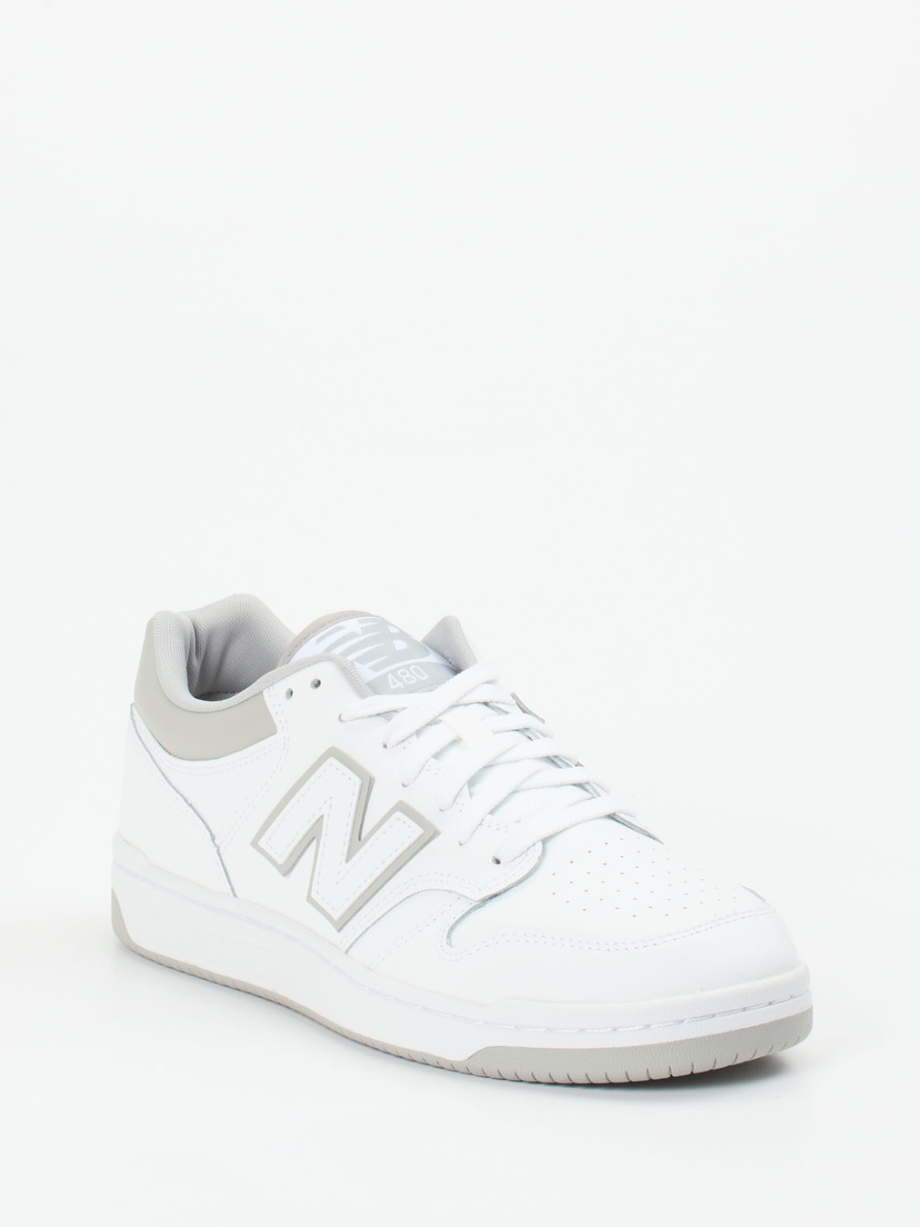 New Balance – Sneaker aus Glattleder Weiß