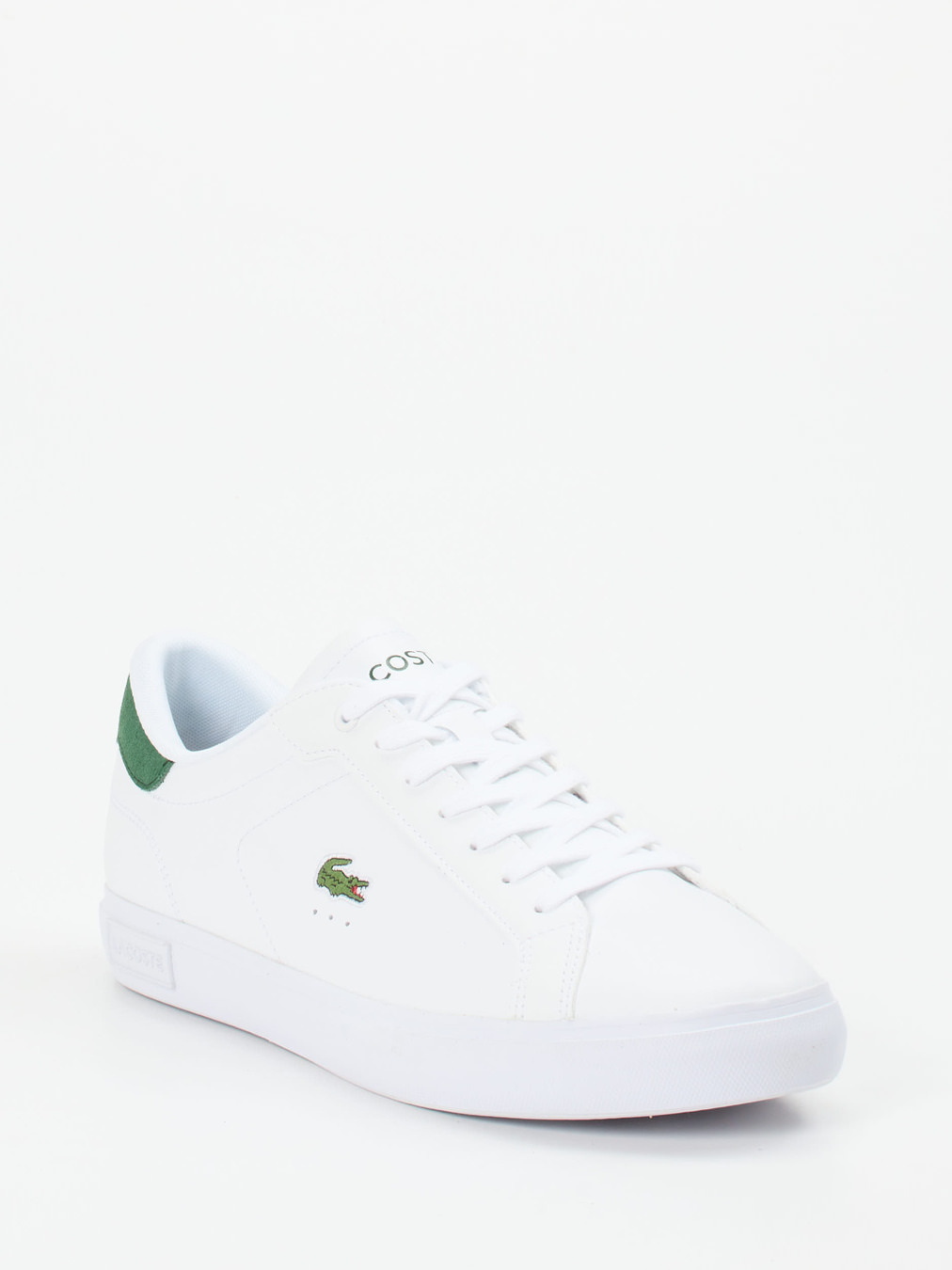 Lacoste – Sneaker aus Glattleder in Weiß
