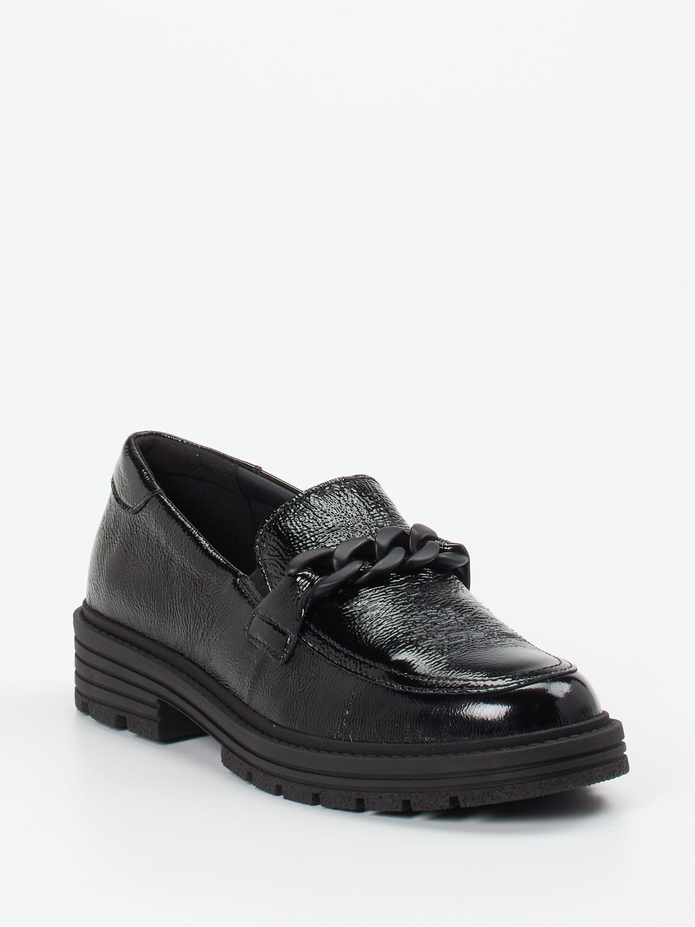 Solidus – Slipper aus Lackleder in Schwarz