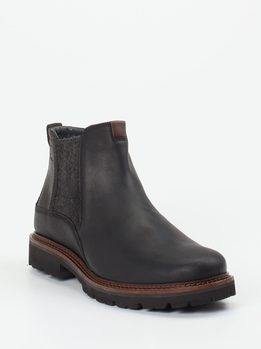 Sioux – Chelsea Boot aus Fettleder in Anthrazit