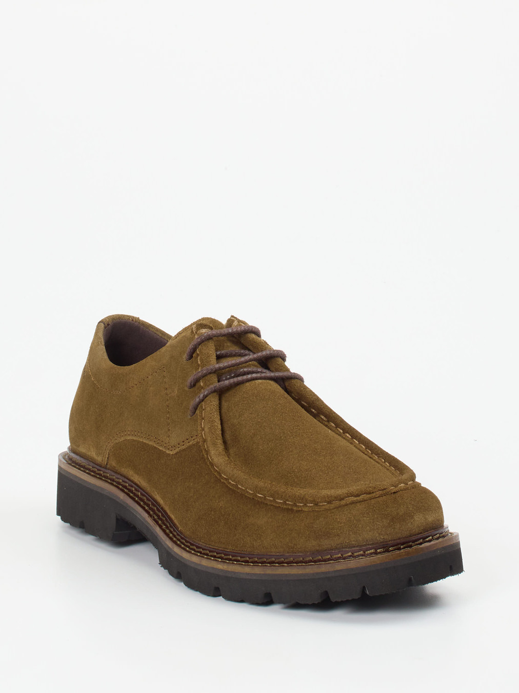 Sioux – Derby aus Veloursleder cognacbraun