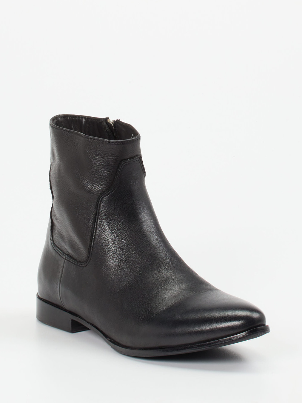 Rebecca White – Stiefeletten aus Lammleder Tiefschwarz