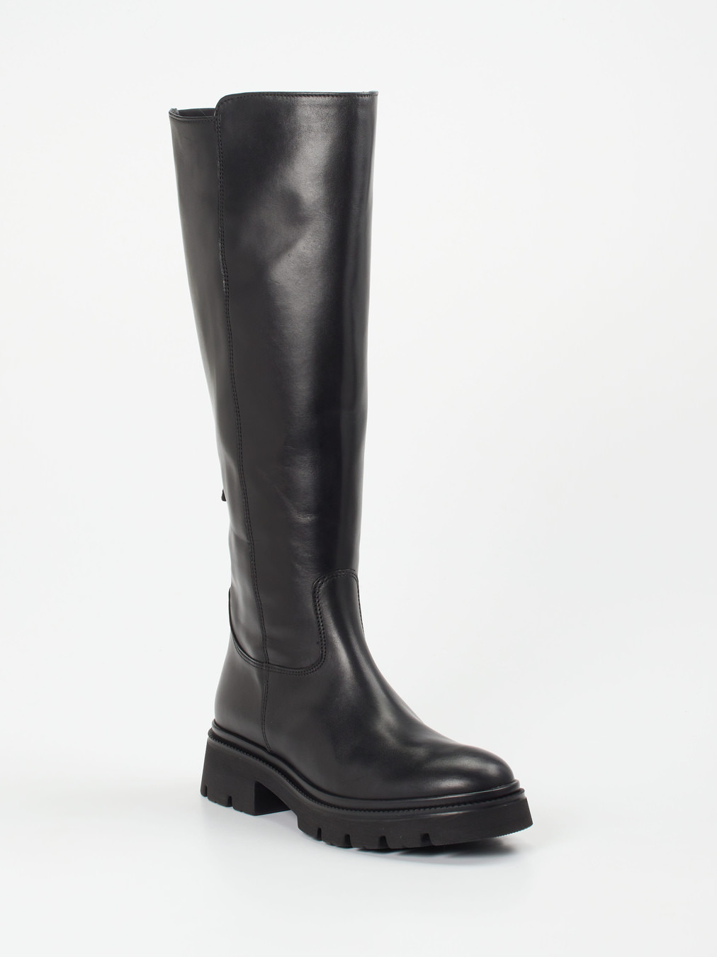 Gabor – Langschaftstiefel aus Glattleder Schwarz
