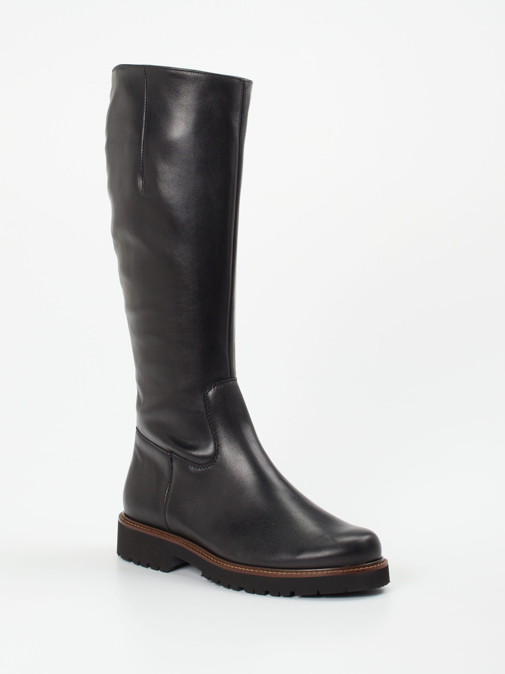 Semler – Langschaftstiefel aus Kalbleder Schwarz