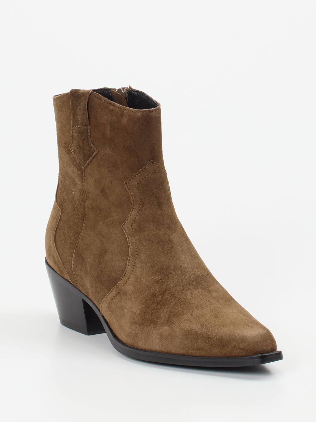 Vivian Ray – Western-Stiefeletten aus Veloursleder Braun