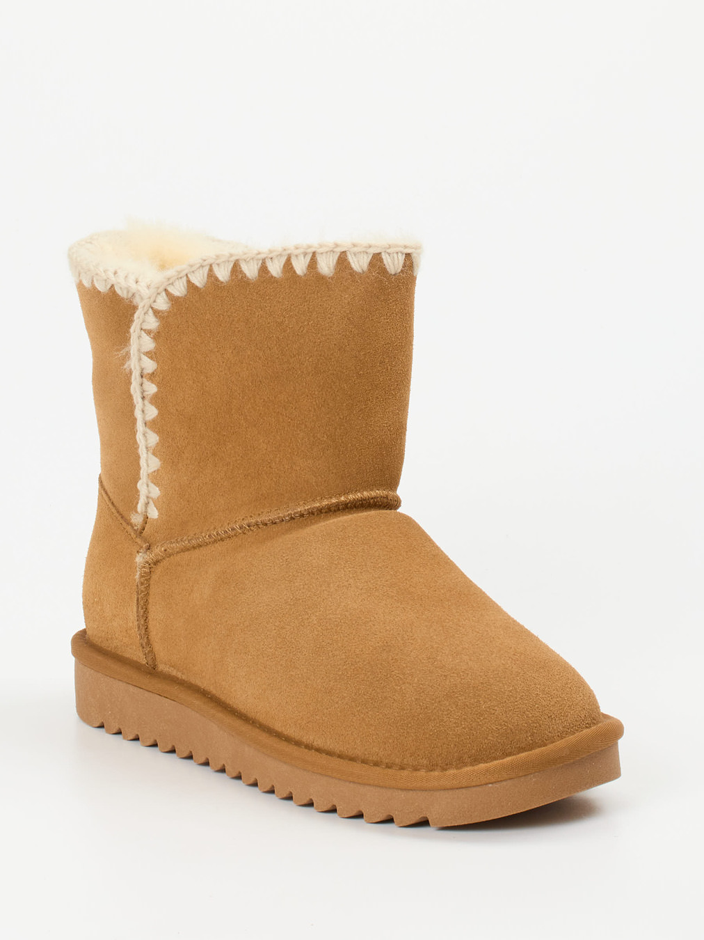 Ara – Winter-Boots aus Veloursleder camelbraun