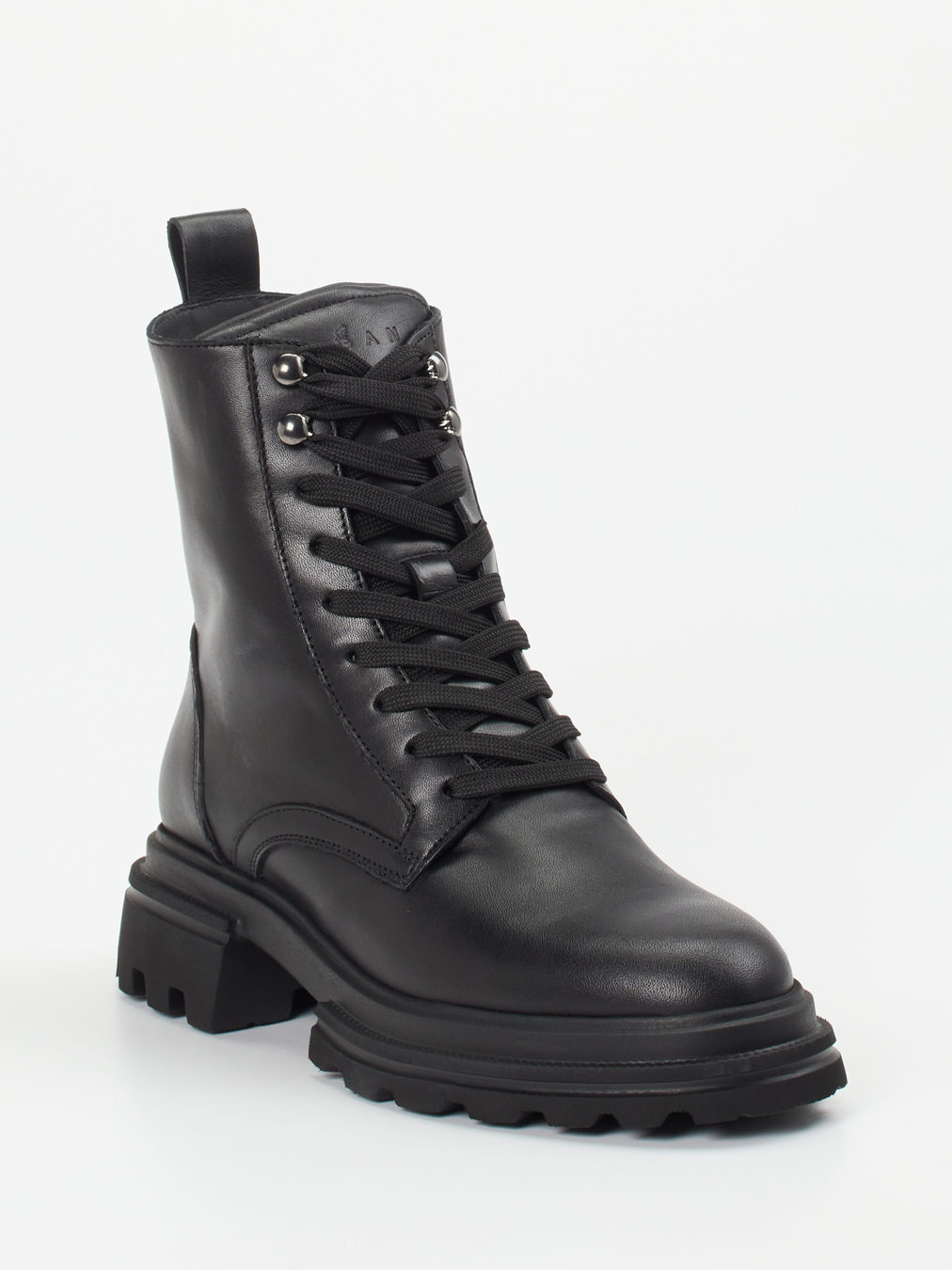 Hogan – Schnürboots aus Kalbleder in Schwarz