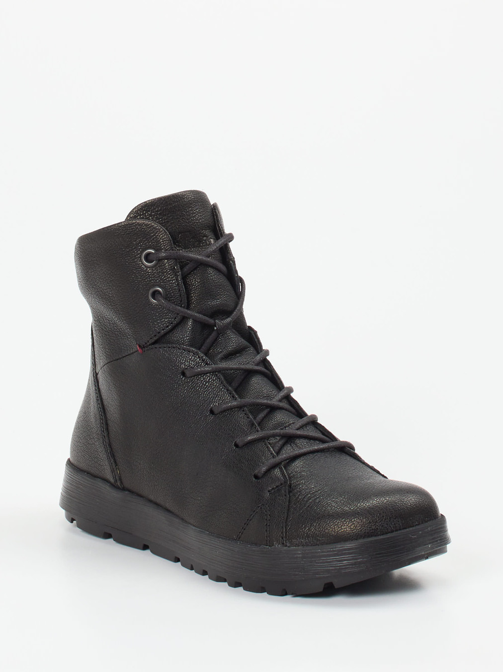 Think – Schnürboots aus Ziegenleder schwarz