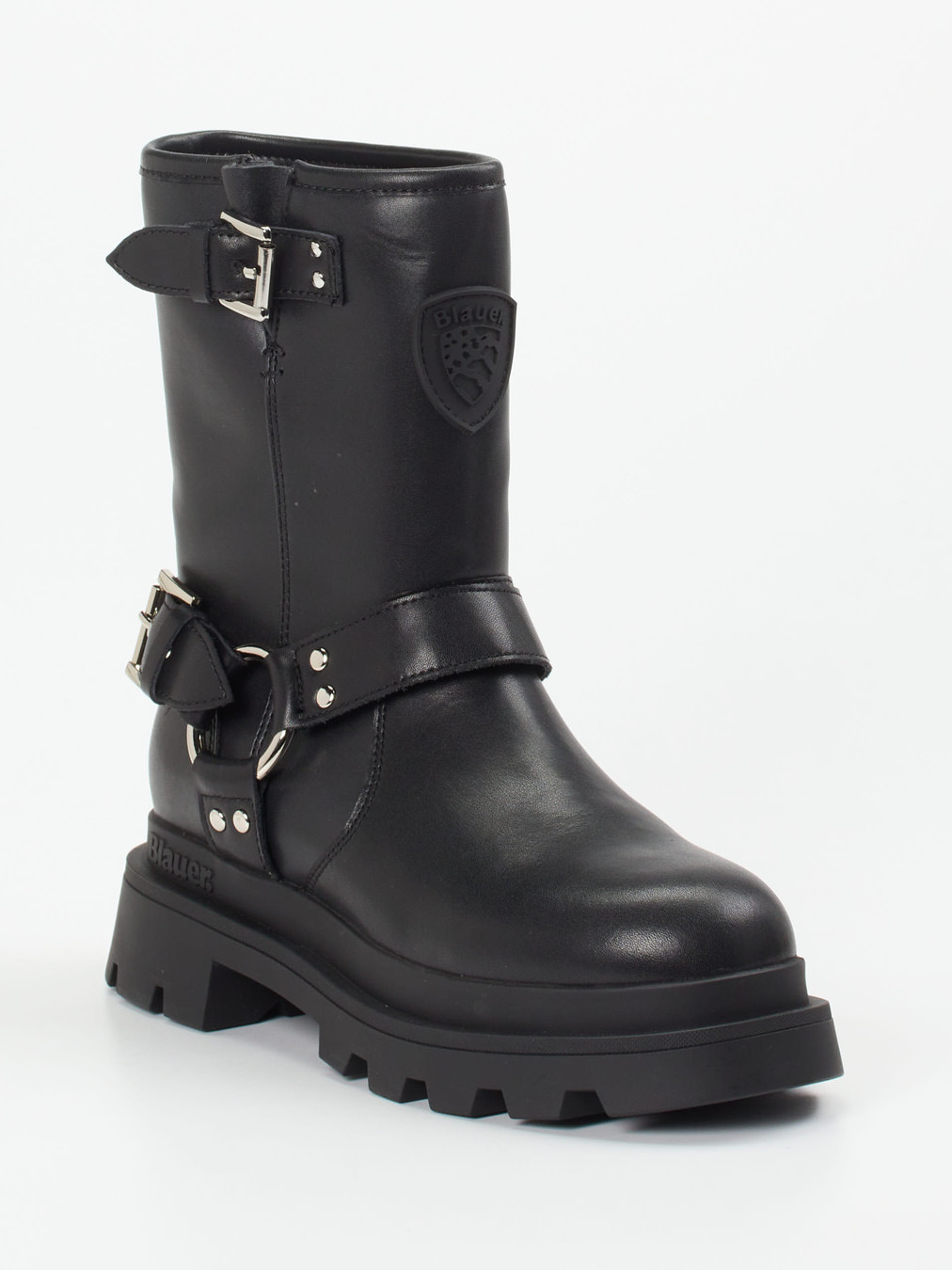 Blauer – Biker Boots aus Kalbleder schwarz