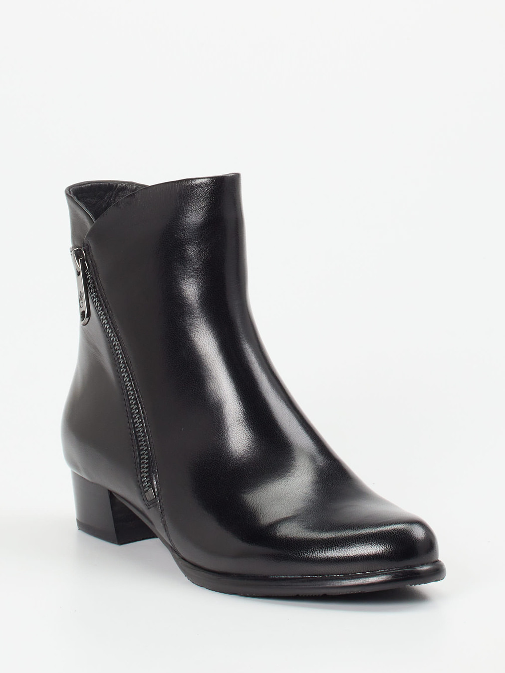 Ginger & Glove – Stiefelette aus Lammleder schwarz