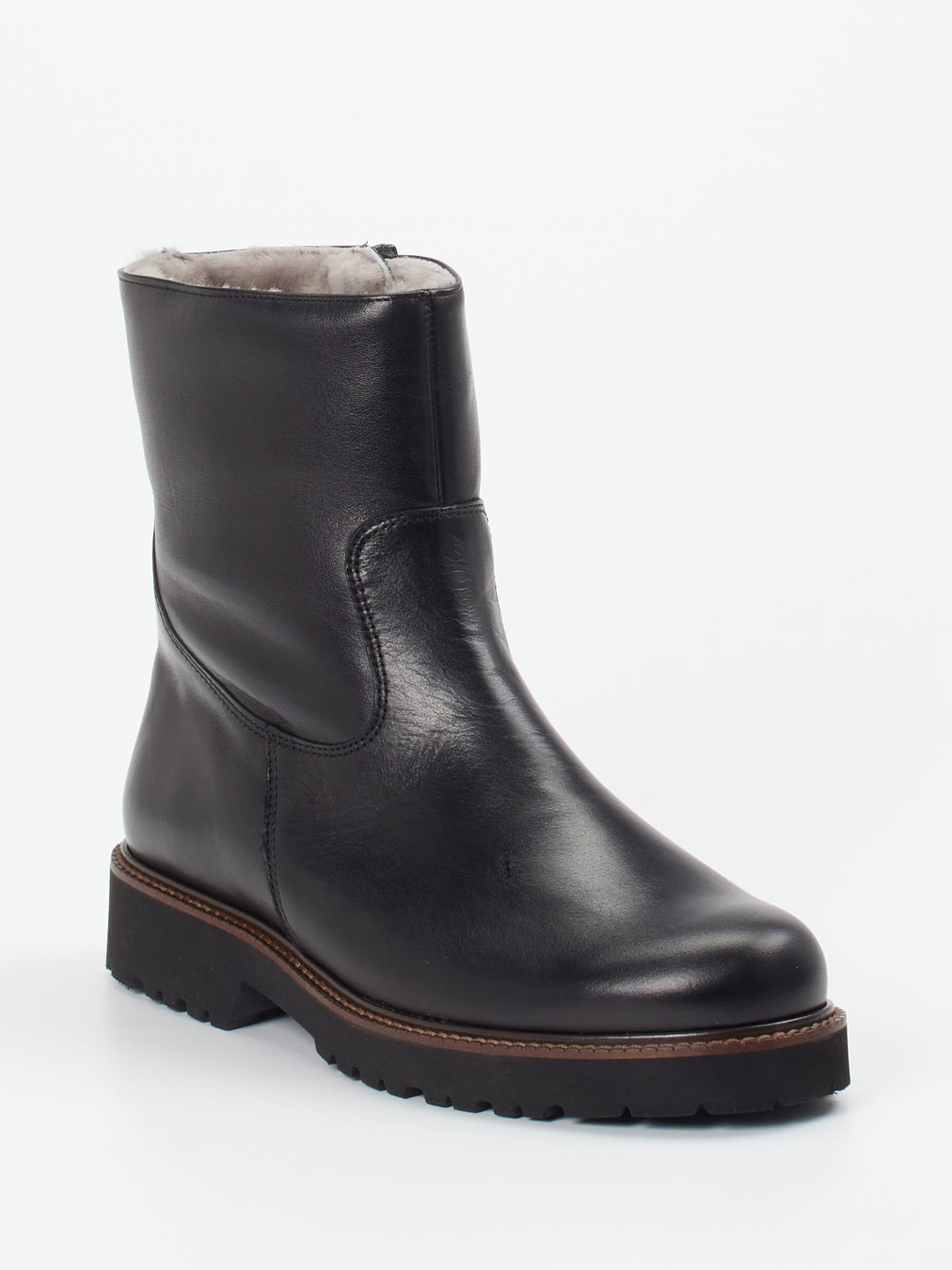 Semler – Stiefelette aus Kalbleder schwarz