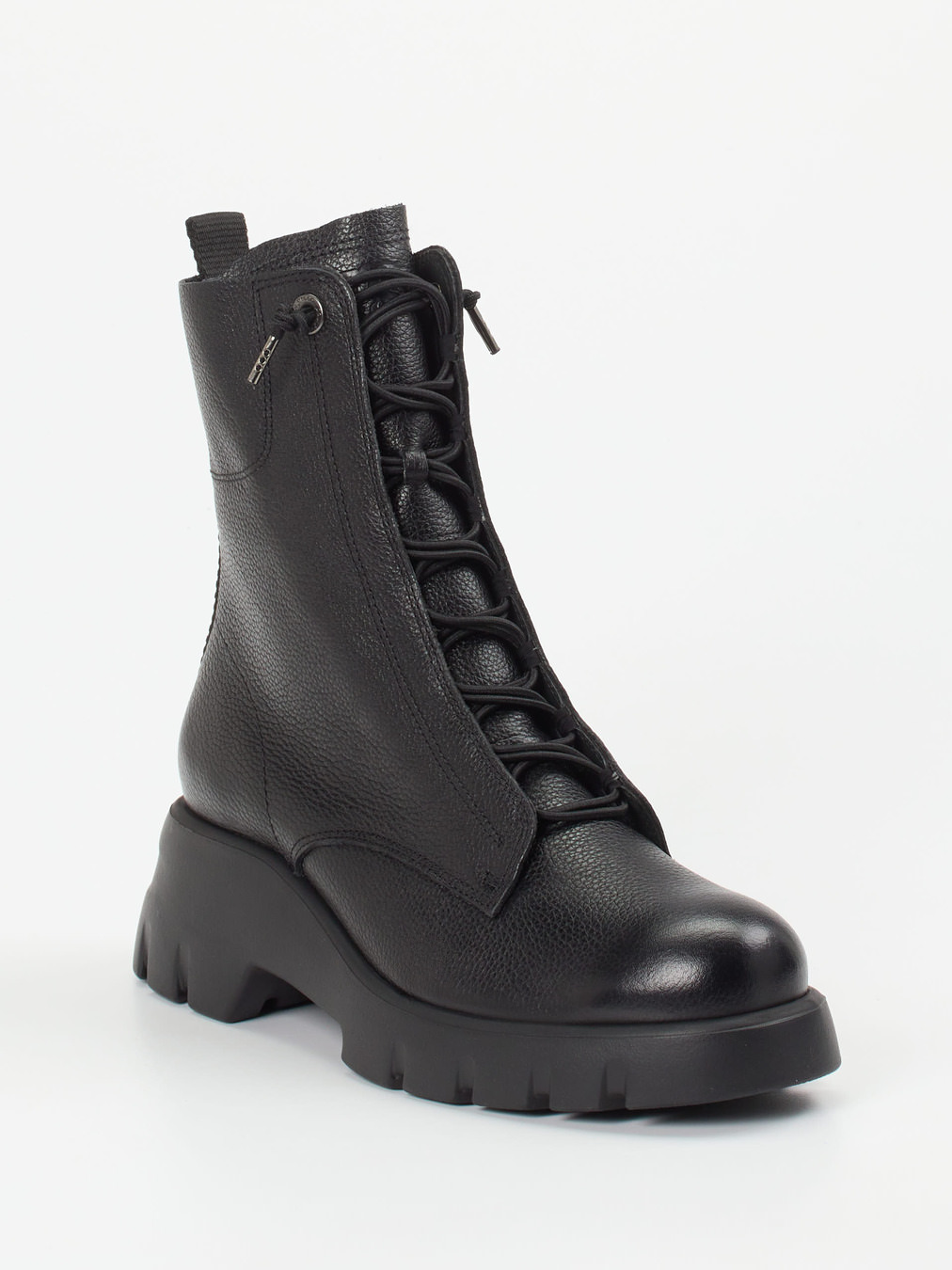 Paul Green – Schnürboots aus Kalbleder schwarz