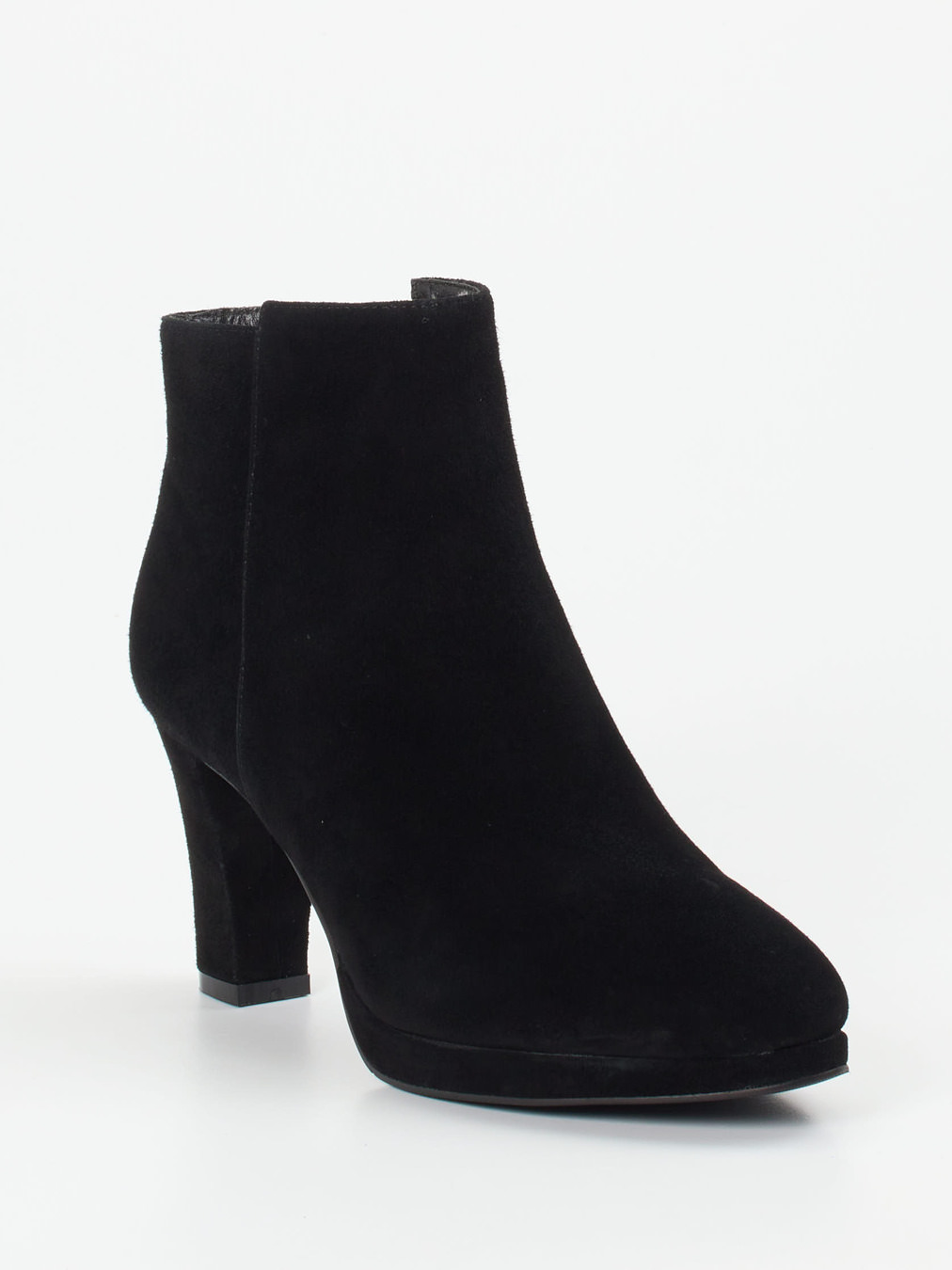 Di Lauro – Stiefeletten aus Veloursleder Schwarz