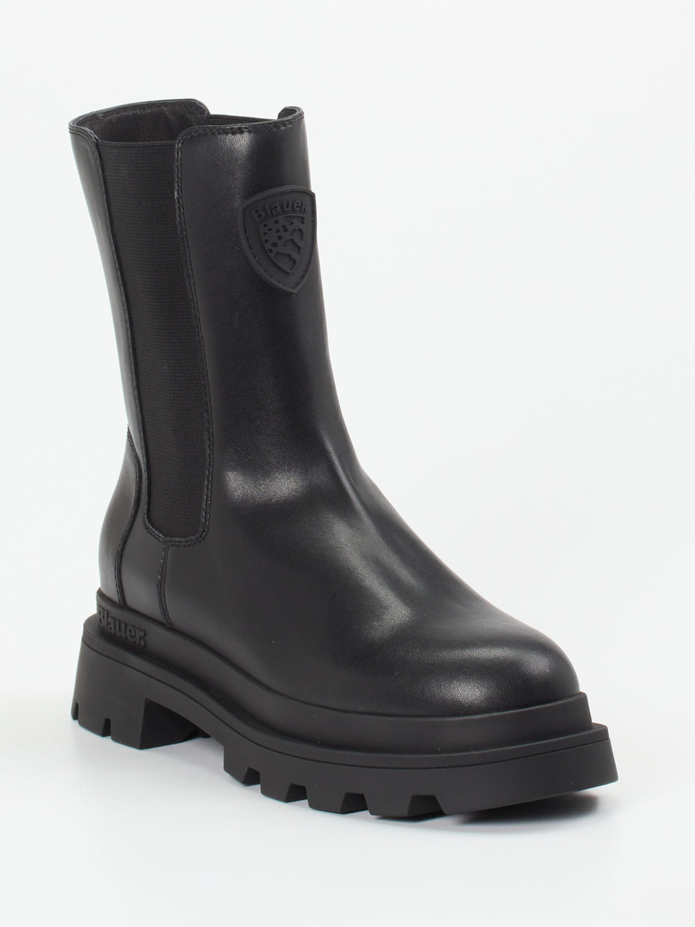 Blauer – Chelsea Boots aus Lammleder Schwarz