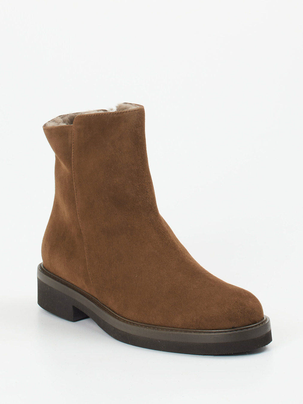 Mannori – Stiefeletten aus Veloursleder braun
